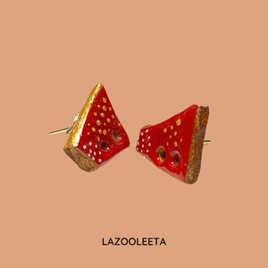 RETAZOS Earrings -  Scarlet